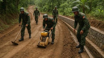 TMMD ke-125 Cilegon Fokuskan Pembangunan Jalan dan Peningkatan SDM